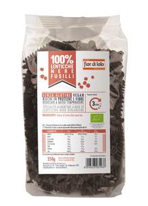 FUSILLI DI LENTICCHIE NERE BIO 250 G - Farmacia Dott. Pasquale Russo
