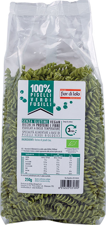 FUSILLI DI PISELLI BIO 250 G - Farmacia Dott. Pasquale Russo