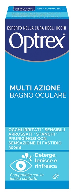 BAGNO OCULARE OPTREX MULTI AZIONE 300 ML + OCCHIERA FLESSIBILE - Farmacia Dott. Pasquale Russo