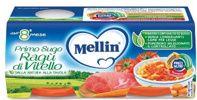 MELLIN PRIMOSUGO RAGU' DI VITELLO 2 VASETTI DA 80 G - Farmacia Dott. Pasquale Russo