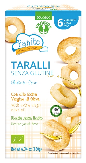 PANITO TARALLI SENZA GLUTINE E SENZA LIEVITO 180 G - Farmacia Dott. Pasquale Russo