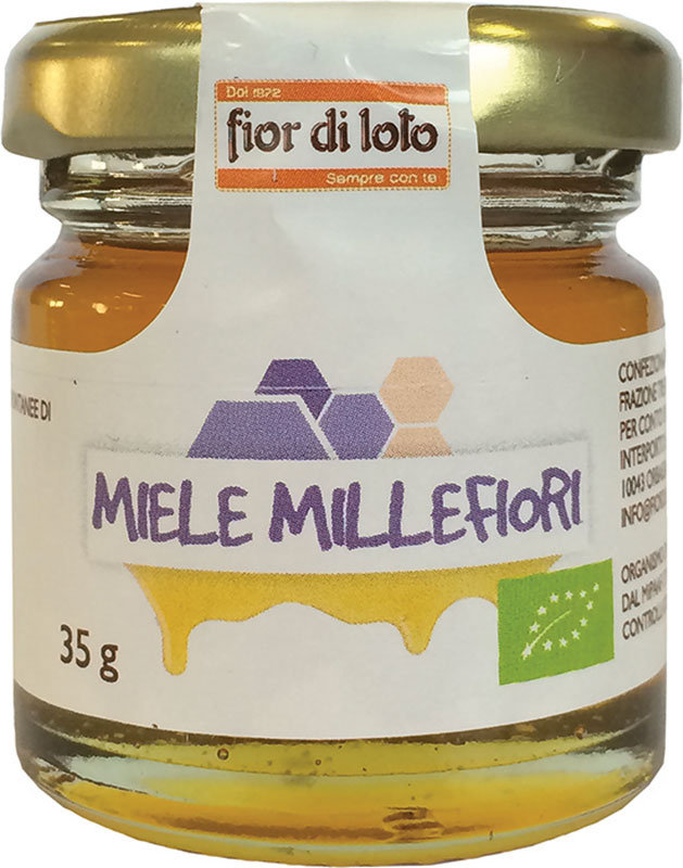 FIOR DI LOTO MINI MIELE DI MILLEFIORI BIO 35 G - Farmacia Dott. Pasquale Russo