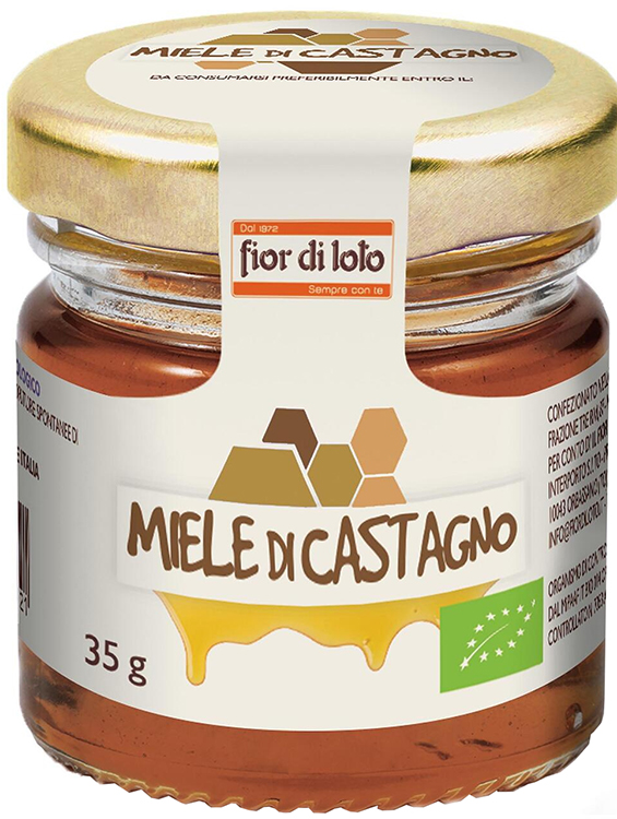 FIOR DI LOTO MINI MIELE DI CASTAGNO BIO 35 G - Farmacia Dott. Pasquale Russo