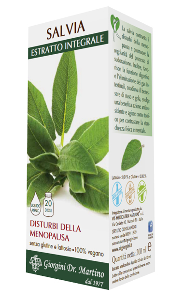 SALVIA ESTRATTO INTEGRALE 200 ML - Farmacia Dott. Pasquale Russo