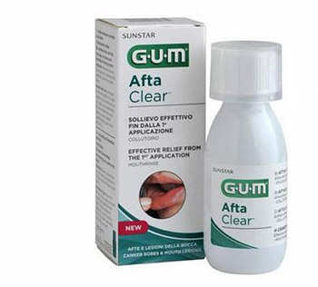 GUM AFTACLEAR RINSE 120 ML COLLUTORIO - Farmacia Dott. Pasquale Russo