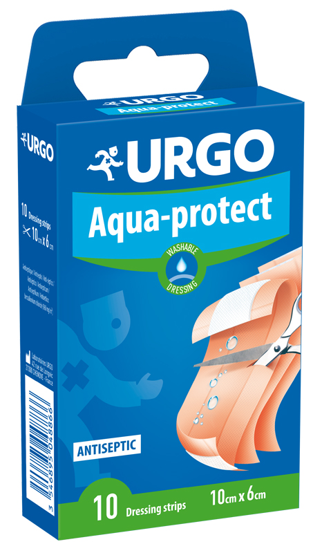 CEROTTO LAVABILE DA TAGLIARE URGO AQUA PROTECT 10 X 6 CM 10 PEZZI - Farmacia Dott. Pasquale Russo