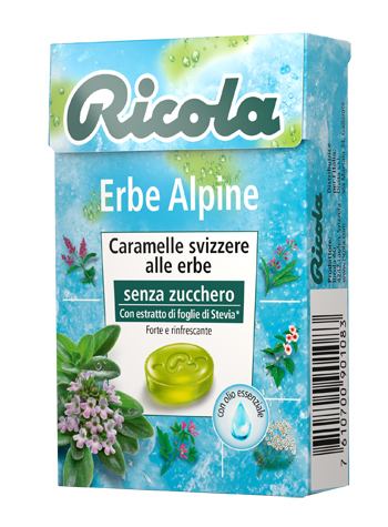 RICOLA ERBE ALPINE SENZA ZUCCHERO 50 G - Farmacia Dott. Pasquale Russo