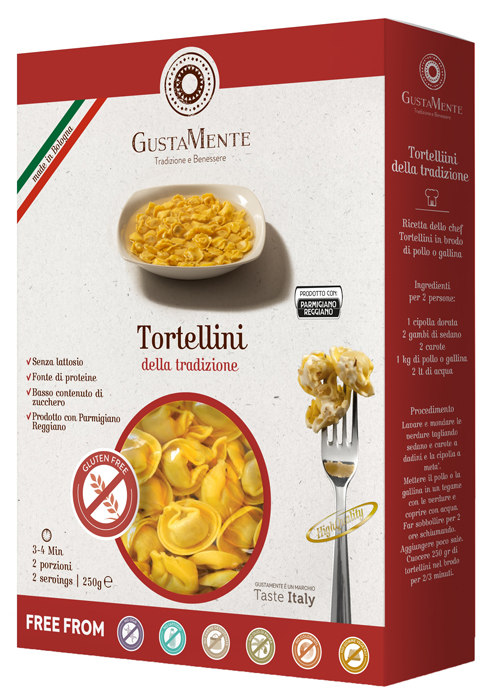 GUSTAMENTE TORTELLINI PROSCIUTTO 250 G - Farmacia Dott. Pasquale Russo