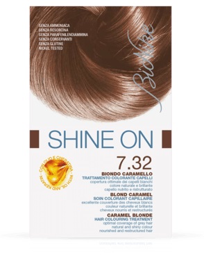 BIONIKE SHINE ON TRATTAMENTO COLORANTE CAPELLI BIONDO CARAMELLO 7.32 - Farmacia Dott. Pasquale Russo