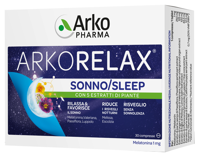 ARKORELAX SONNO 30 COMPRESSE - Farmacia Dott. Pasquale Russo