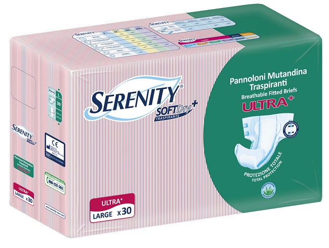 PANNOLONE A MUTANDINA SERENITY FITTED ULTRA + ALOE L 30 PEZZI - Farmacia Dott. Pasquale Russo
