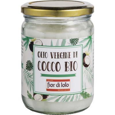 FIOR DI LOTO OLIO VERGINE DI COCCO BIO 450 ML - Farmacia Dott. Pasquale Russo