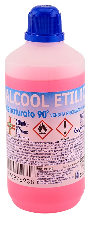 ALCOOL ETILICO DENATURATO 90 GRADI 250 ML - Farmacia Dott. Pasquale Russo