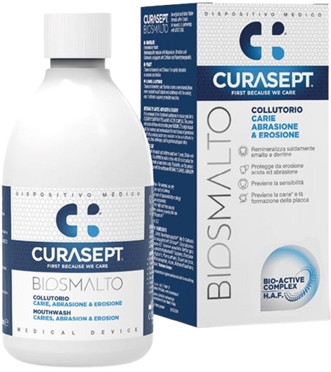 CURASEPT BIOSMALTO COLLUTORIO CARIE ABRASIONE&EROSIONE 300 ML - Farmacia Dott. Pasquale Russo
