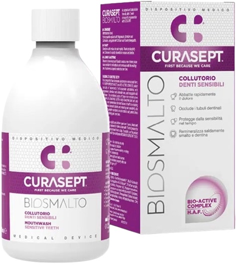CURASEPT BIOSMALTO COLLUTORIO DENTI SENSIBILI 300 ML - Farmacia Dott. Pasquale Russo