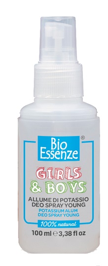 BIO ESSENZE GIRLS & BOYS ALLUME DI POTASSIO DEO SPRAY YOUNG 100 ML - Farmacia Dott. Pasquale Russo