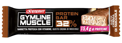 GYMLINE PROTEIN BAR 32% CREMA DI NOCCIOLE 30 PEZZI - Farmacia Dott. Pasquale Russo