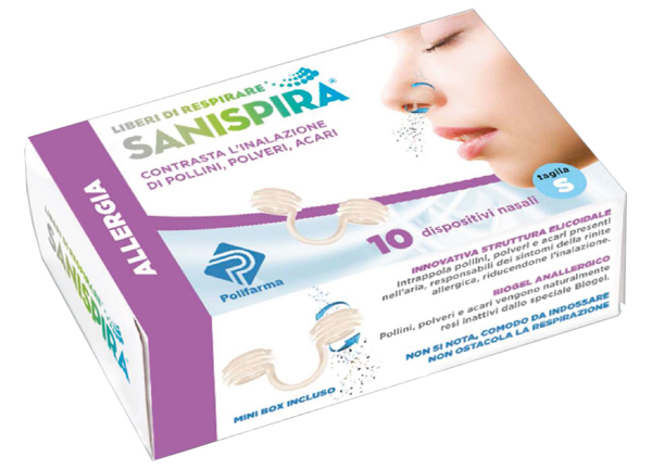 SANISPIRA ALLERGIA DISPOSITIVO NASALE 10 PEZZI TAGLIA L - Farmacia Dott. Pasquale Russo