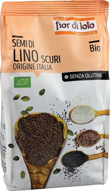SEMI DI LINO SCURI ITALIA SENZA GLUTINE BIO 400 G - Farmacia Dott. Pasquale Russo
