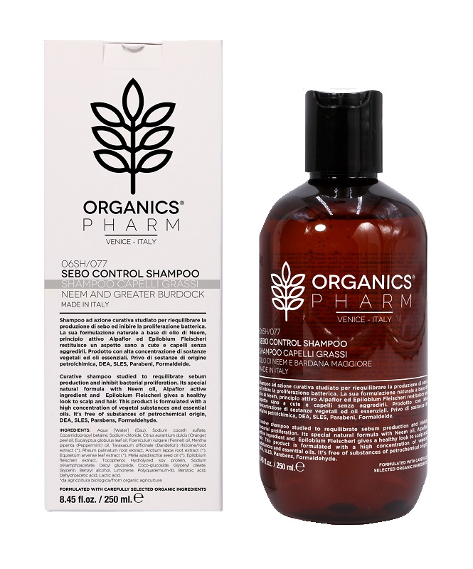 ORGANICS PHARM SEBO CONTROL SHAMPOO NEEM OIL AND ALPAFLOR 250 ML - Farmacia Dott. Pasquale Russo