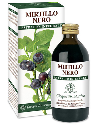 MIRTILLO NERO ESTRATTO INTEGRALE 200 ML - Farmacia Dott. Pasquale Russo
