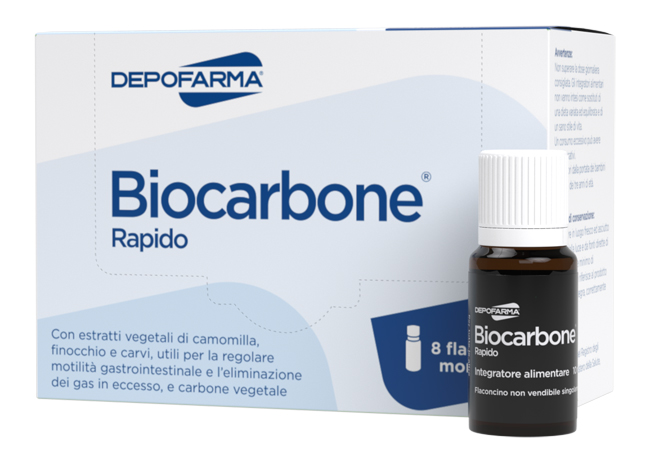 BIOCARBONE RAPIDO 8 FLACONCINI - Farmacia Dott. Pasquale Russo