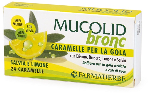 MUCOLID BRONC SALVIA & LIMONE 24 CARAMELLE - Farmacia Dott. Pasquale Russo