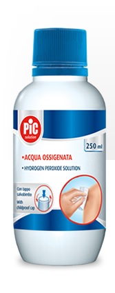 PIC SOLUTION ACQUA OSSIGENATA 10 VOLUMI PEROSSIDO DI IDROGENO 3% 250 ML - Farmacia Dott. Pasquale Russo