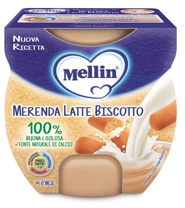 MELLIN MERENDA LATTE BISCOTTO 2 X 100 G - Farmacia Dott. Pasquale Russo