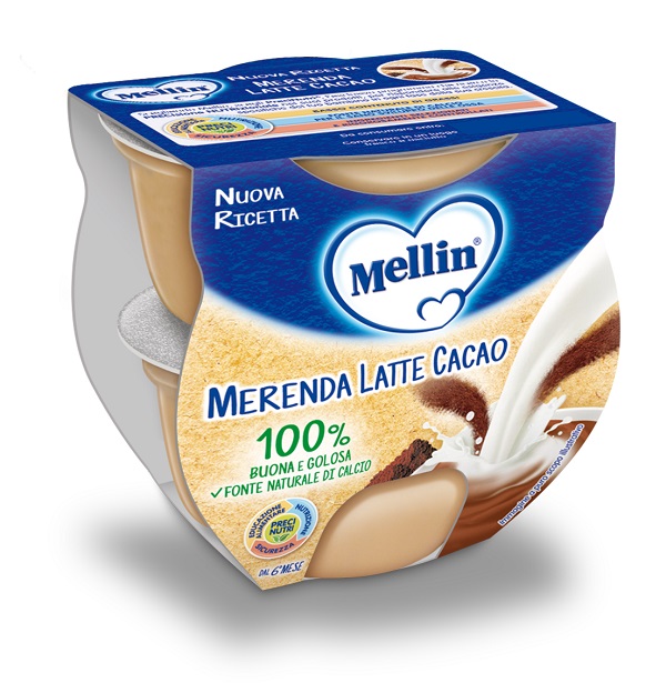 MELLIN MERENDA LATTE CACAO 2 X 100 G - Farmacia Dott. Pasquale Russo