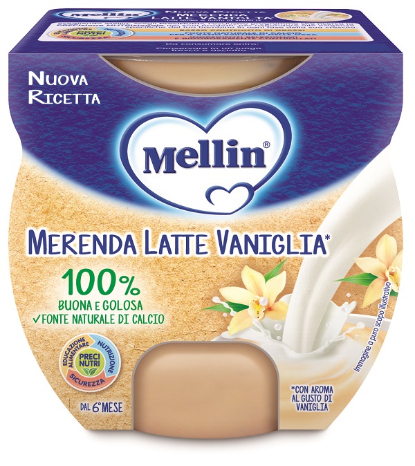MELLIN MERENDA LATTE VANIGLIA 2 X 100 G - Farmacia Dott. Pasquale Russo