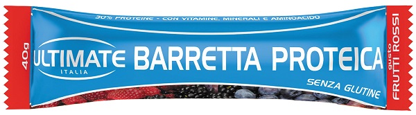 ULTIMATE ITALIA BARRETTA PROTEICA FRUTTI ROSSI 40 G - Farmacia Dott. Pasquale Russo