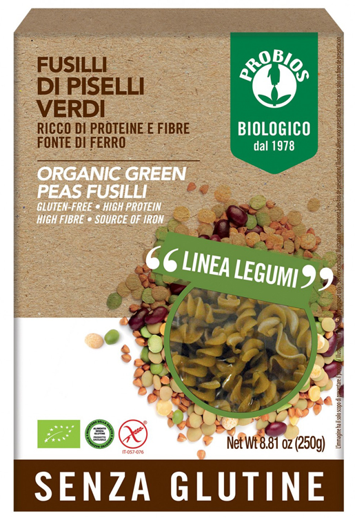 PROBIOS SPECIALITA' DI PISELLI VERDI FUSILLI 250 G - Farmacia Dott. Pasquale Russo