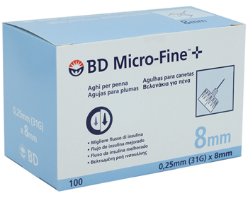 AGO PER PENNA DA INSULINA BD MICROFINE GAUGE 31 8 MM 100 PEZZI - Farmacia Dott. Pasquale Russo
