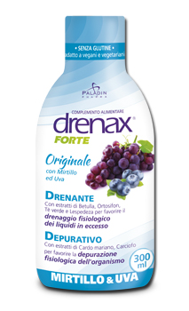 DRENAX FORTE ORIGINALE CON MIRTILLO E UVA 300 ML - Farmacia Dott. Pasquale Russo
