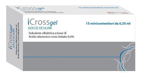 ICROSS GEL GOCCE OCULARI ACIDO IALURONICO CROSS-LINKATO 0,4% 15 MONODOSE DA 0,35 ML - Farmacia Dott. Pasquale Russo