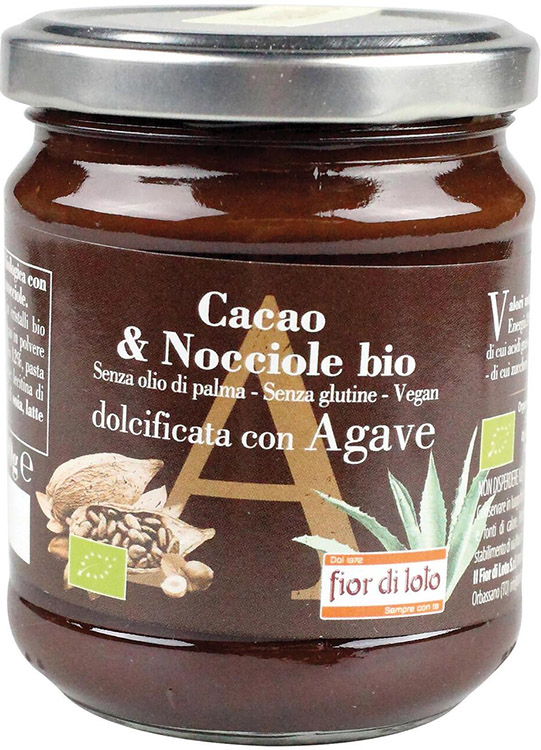 CREMA SPALMABILE CACAO E NOCCIOLE CON AGAVE BIO 200 G - Farmacia Dott. Pasquale Russo