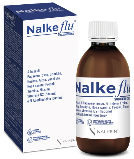 NALKEFLU SOLUZIONE ORALE 200 ML + 1  BUSTINA DA 2,5 G - Farmacia Dott. Pasquale Russo