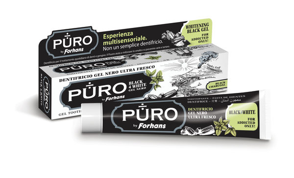 DENTIFRICIO FORHANS GEL BLACK4WHITE - Farmacia Dott. Pasquale Russo