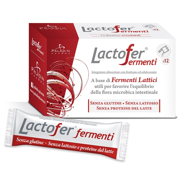 LACTOFER FERMENTI 12 BUSTINE OROSOLUBILI - Farmacia Dott. Pasquale Russo