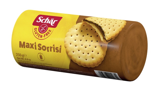 SCHAR MAXI SORRISI BISCOTTI CON CREMA AL CACAO 250 G - Farmacia Dott. Pasquale Russo