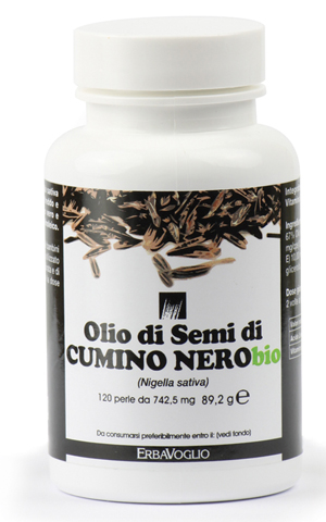 OLIO SEMI CUMINO NERO BIO - 120 PERLE - Farmacia Dott. Pasquale Russo