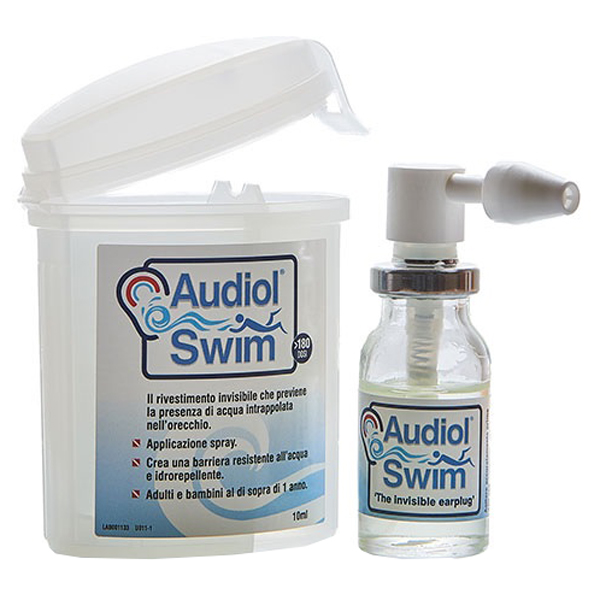 AUDIOLSWIM SOLUZIONE RIVESTIMENTO CANALE UDITIVO COME BARRIERA IDROREPELLENTE - Farmacia Dott. Pasquale Russo