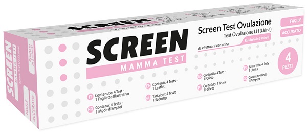 SCREEN TEST RAPIDO OVULAZIONE SCREEN 4 PEZZI - Farmacia Dott. Pasquale Russo