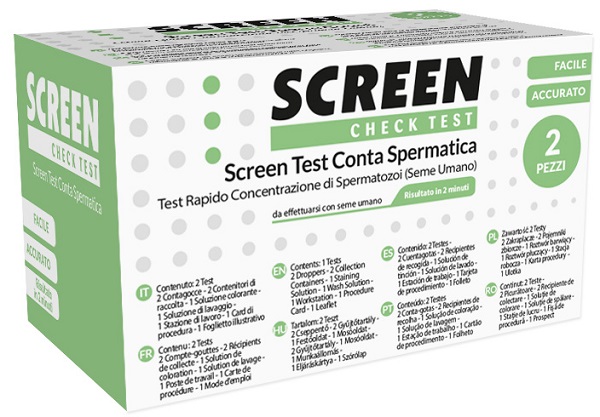 SCREEN TEST CONTA SPERMATICA SCREEN 2 PEZZI - Farmacia Dott. Pasquale Russo