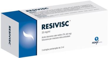 SIRINGA INTRA-ARTICOLARE RESIVISC ACIDO IALURONICO 40 MG 2 ML 3 PEZZI - Farmacia Dott. Pasquale Russo