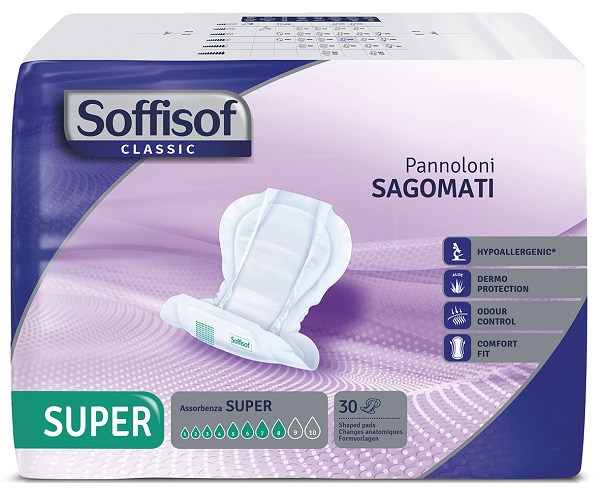PANNOLONE SOFFISOF CLASSIC SAGOMATO SUPER 30 PEZZI - Farmacia Dott. Pasquale Russo