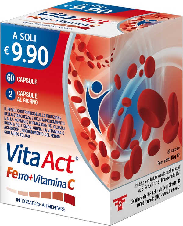 VITA ACT FERRO+VITAMINA C 60 CAPSULE - Farmacia Dott. Pasquale Russo
