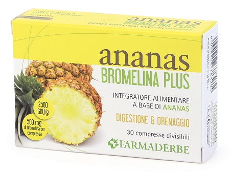 ANANAS BROMELINA PLUS 30 COMPRESSE - Farmacia Dott. Pasquale Russo