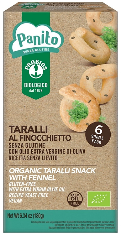 PANITO TARALLI AL FINOCCHIETTO 180 G - Farmacia Dott. Pasquale Russo